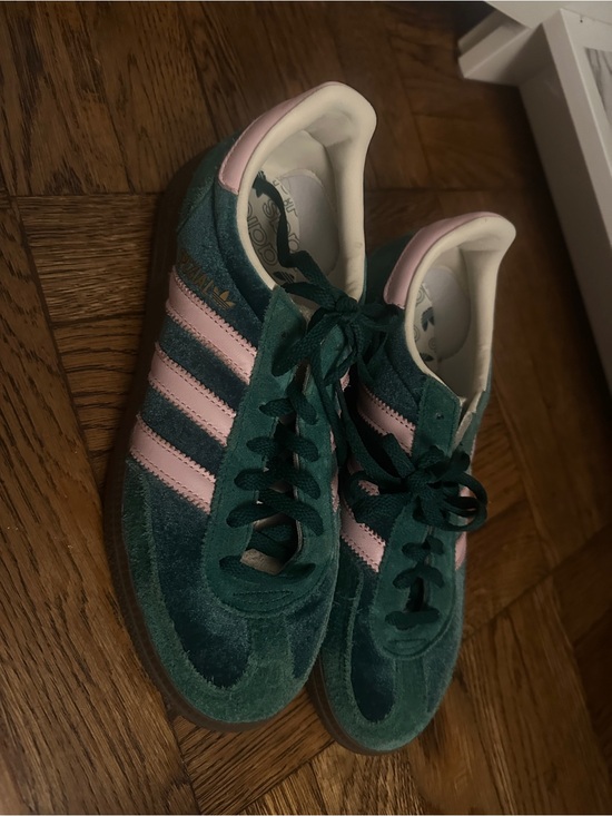 adidas Shoes - Adidas Green and Pink Spezial Sneakers